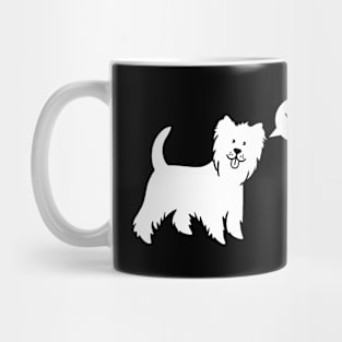 WHITE DOG SAYS YES Mug